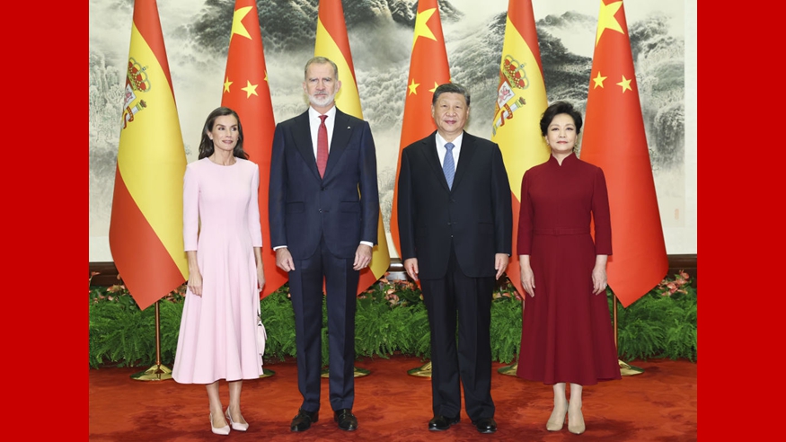 習近平會見西班牙國王費利佩六世